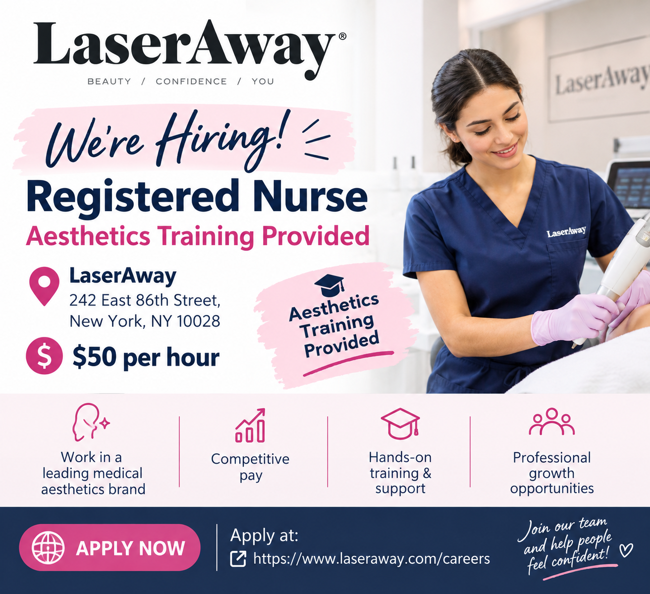 Registered Nurse- Aesthetics Training Provided