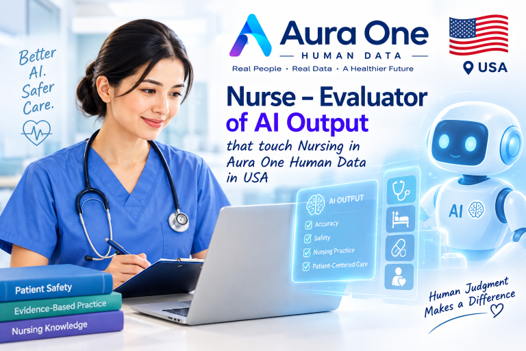 Nurse- Evaluator of AI output that touch nursing
