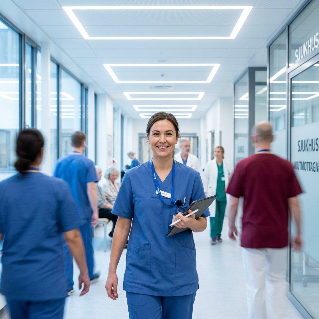 Nurse working in a modern hospital in Denmark – nursing vacancies 2026
